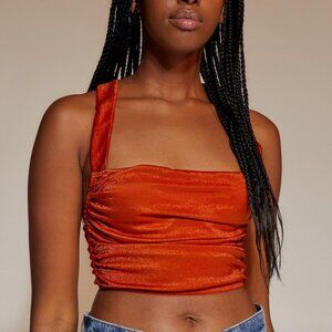 NWT Urban Outfitters Out From Under Ella Shine Ruched Bustier